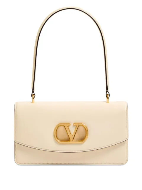 Valentino Garavani Vain bag with handle in shiny calfskin Neutrals WB0R93GCB