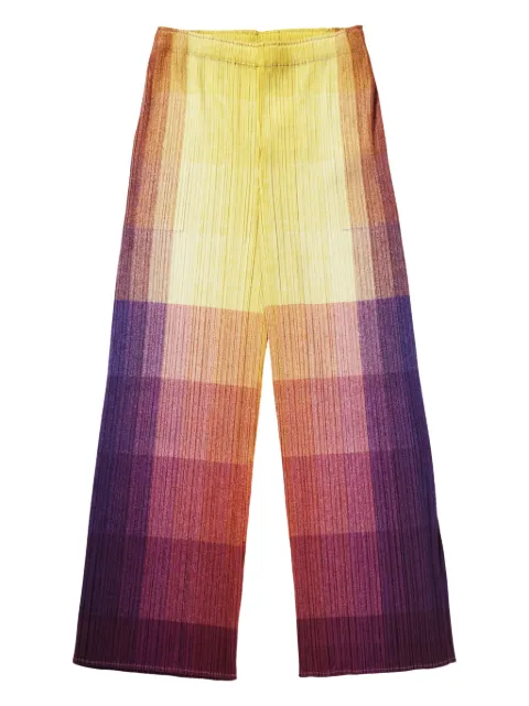 Pleats Please Issey Miyake Photon trousers Yellow PP56JF694