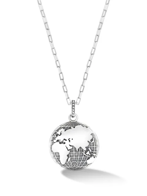 DOWER AND HALL One World talisman necklace Silver TSP52MS22