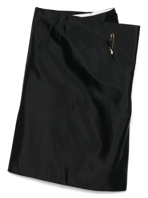 Carven Fold Front midi skirt Black 6251K2124401361