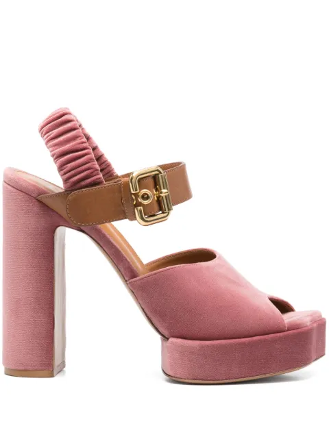 Chloé Paddington heeled sandals Pink CH25A11XSW6Q3