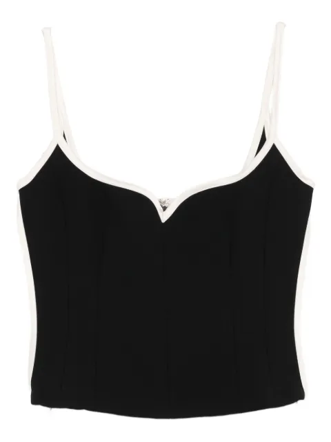 Paris Georgia heart-shaped top Black HRTT003