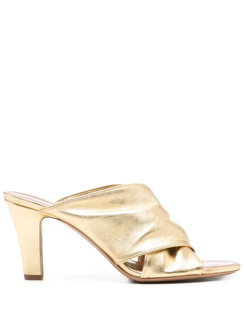 Paris Texas Maria leather mules Gold PX1611XNPLS