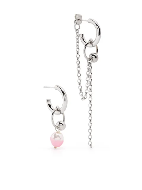 Justine Clenquet Nikki drop earrings Silver NIKKIEARRINGS