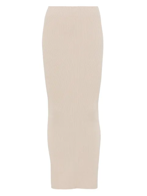 Max Mara ribbed midi skirt Neutrals 2511301053600