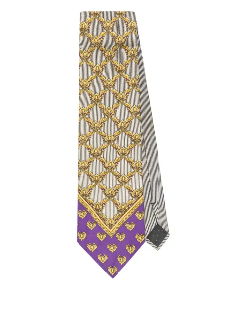 Versace Pre-Owned 1990s silk tie Purple VE180CQ