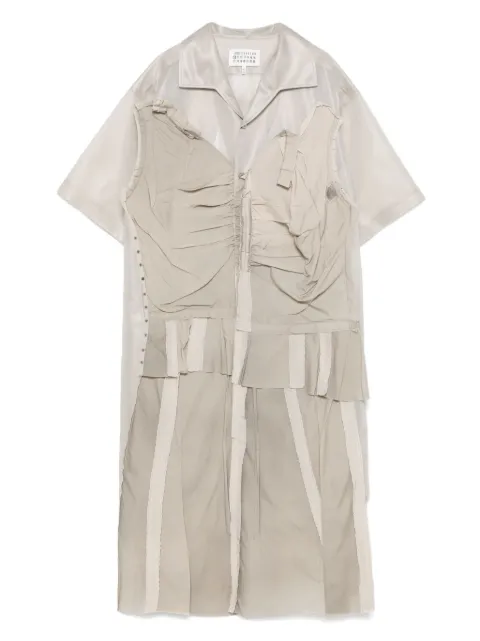 Maison Margiela panelled midi dress Neutrals S51DD0033MTJ020