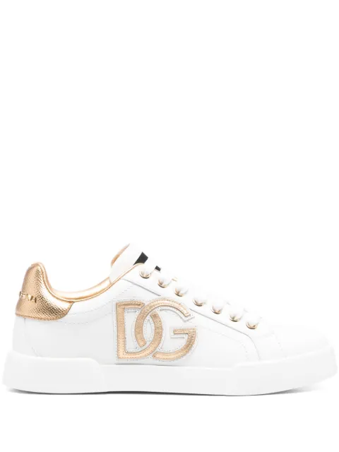 Dolce & Gabbana DG logo-patch sneakers White CK2331AD780