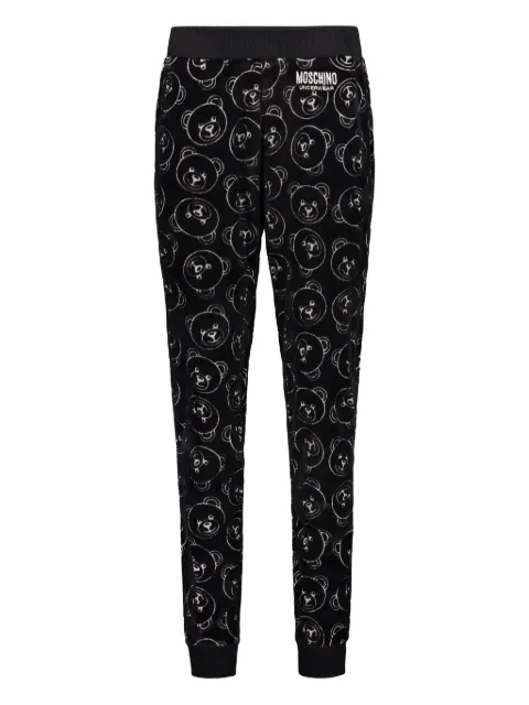 Moschino all-over print trousers Black A43159017