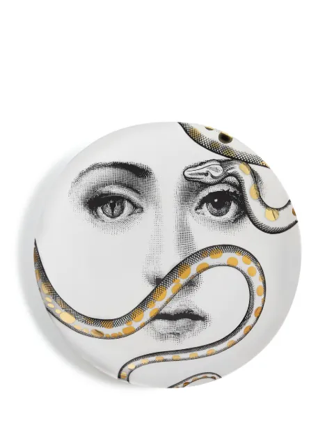 Fornasetti Tema e Variazioni n.409 wall plate (26cm) White PTVZ409