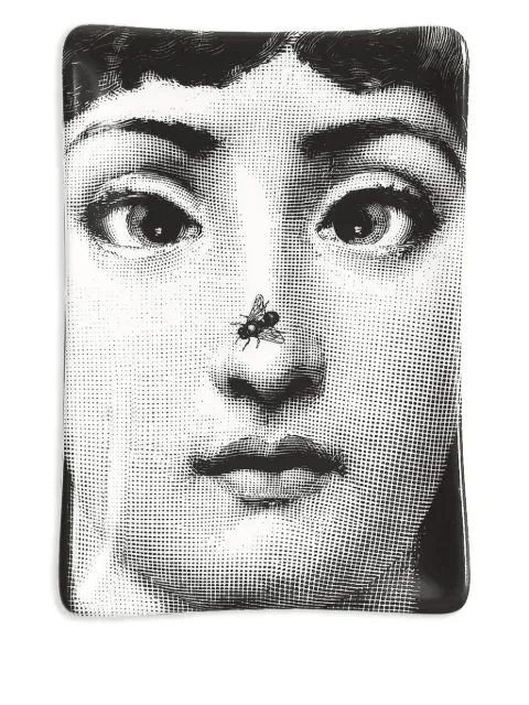 Fornasetti Tema e Variazioni n.363 ashtray (15.4cm x 10.6cm) Black P37X363FOR24