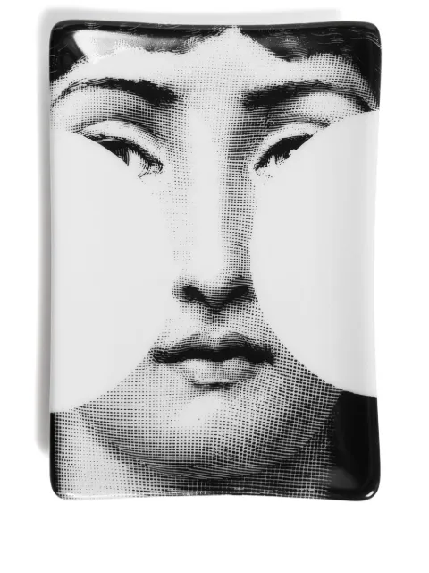 Fornasetti Tema e Variazioni n.149 rectangular ashtray White P37X149FOR23
