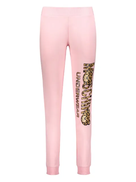 Moschino logo-print trousers Pink T42049034