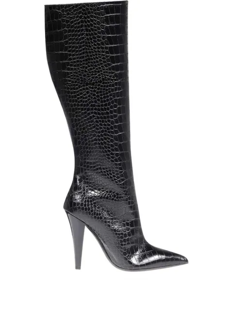 TOM FORD 110mm leather high boots Black W3295LCL125G