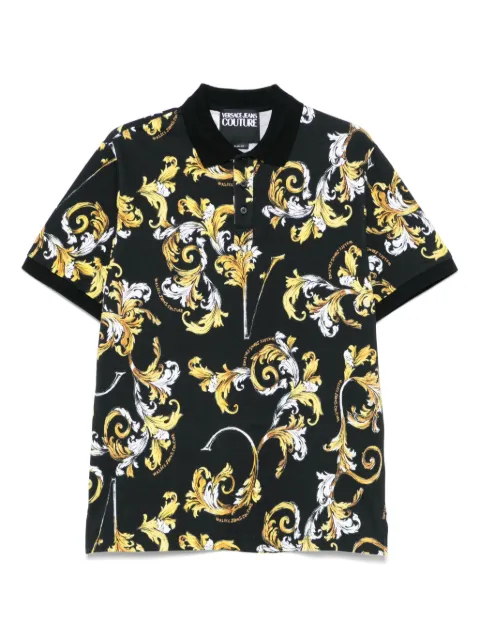 Versace Jeans Couture Baroccoflage-print polo shirt Black 78GAG6S0JS460G89