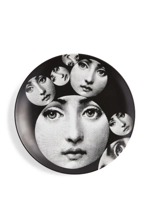 Fornasetti Tema e Variazioni n.242 wall plate (26cm) Black PTV242XFOR23