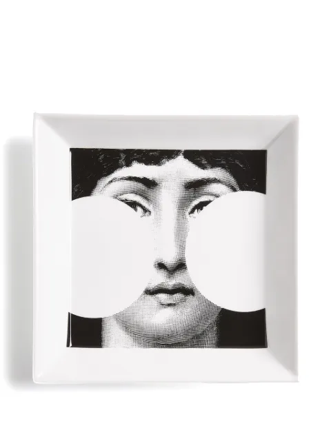 Fornasetti Tema e Variazioni n.149 plate (20.8cm x 20.8cm) White P32X149FOR23