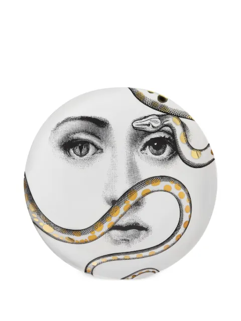 Fornasetti Tema e Variazioni n.409 round box (10.5cm) White P30Z409