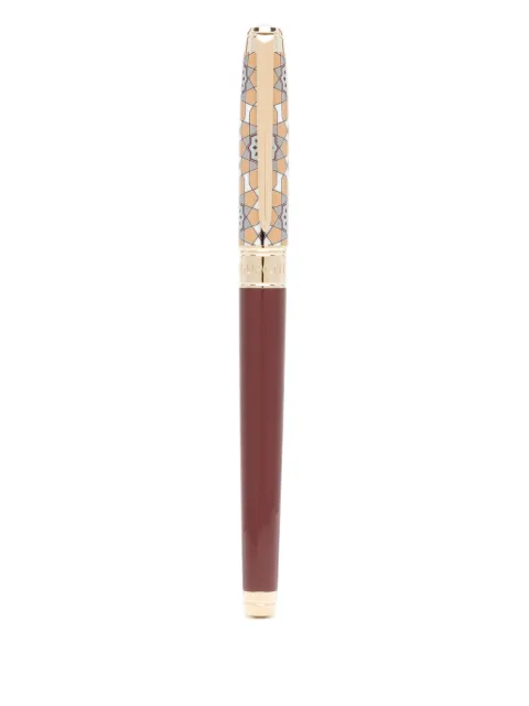 S.T. Dupont patterned rollerball pen Yellow 422428M