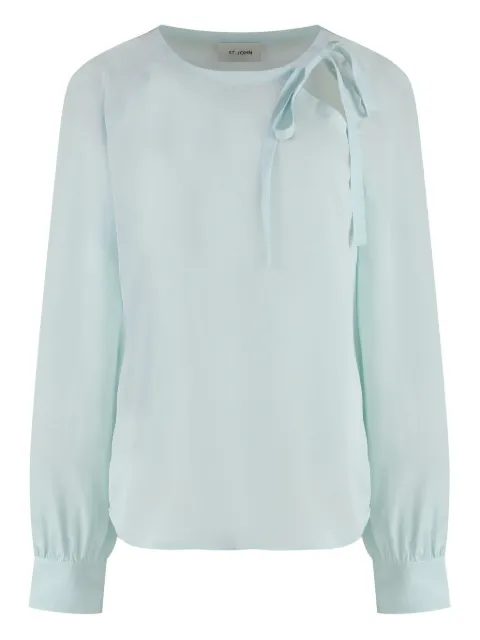 St. John silk blouse Blue K91BC51