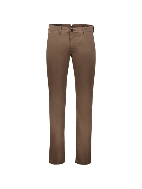 Moorer cotton chino trousers Brown BOGARTRAS