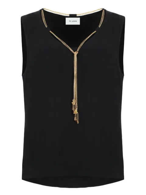 St. John chain-detail tank top Black K92AC41