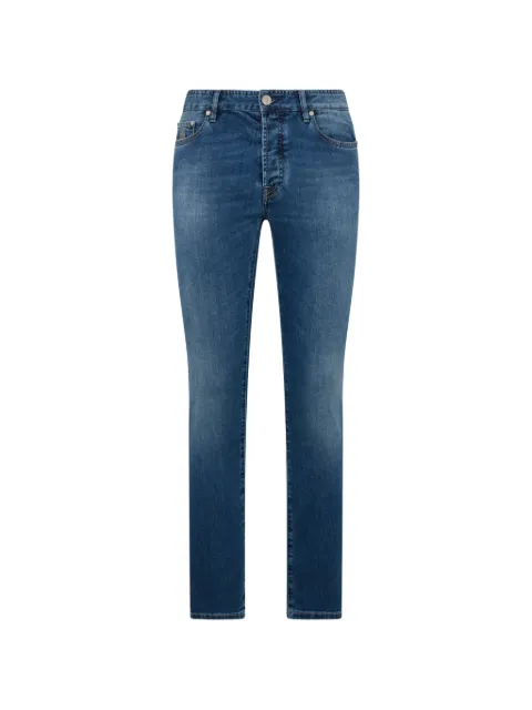 Moorer five-pocket denim trousers Blue PAVELPS702W6011SCOGNAC
