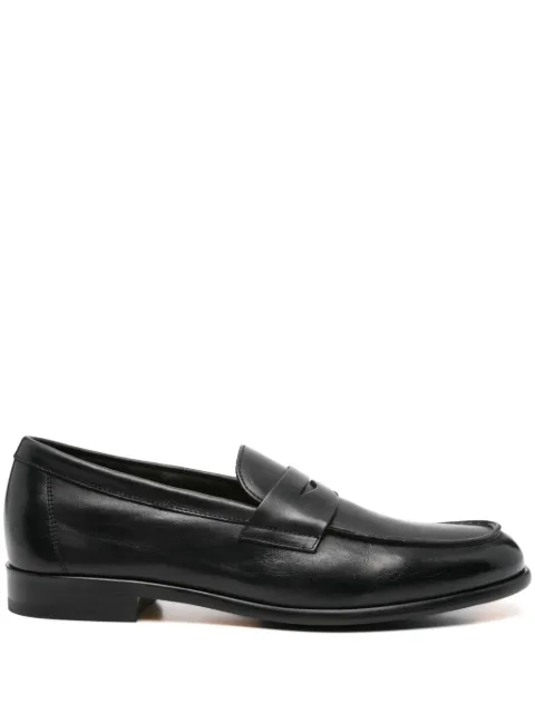 Doucal's leather loafers Black DU3400STRAUY188NN00