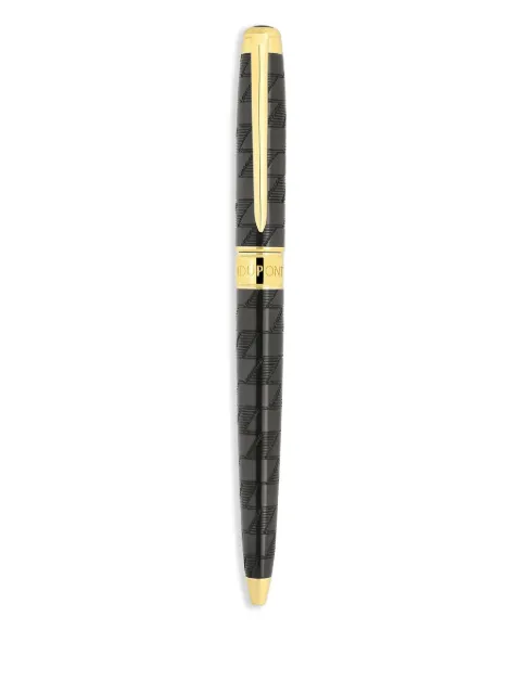 S.T. Dupont engraved-logo ballpoint pen Black 425023M