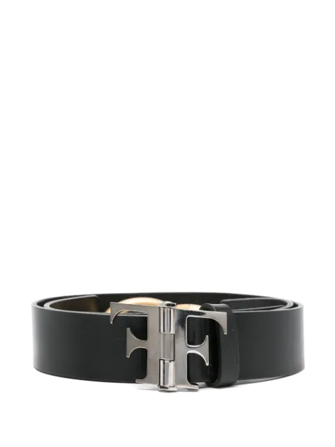 Gianfranco Ferré Pre-Owned 1990s logo-buckle belt Black GF180CK