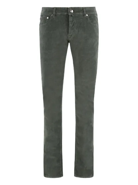 Moorer five-pocket corduroy trousers Green CREDIVRL