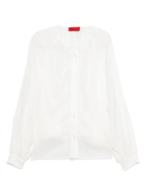 THELATEST dart-detailing shirt White TLW06003T0172LNTP