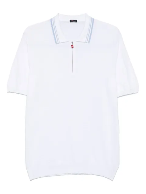 Kiton textured polo shirt White UMK0709V108A000