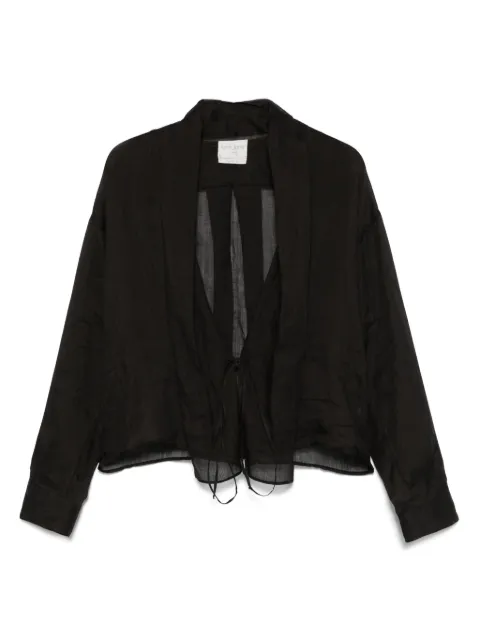 Forte Forte ramie blouse Black 13891MYSHIRT
