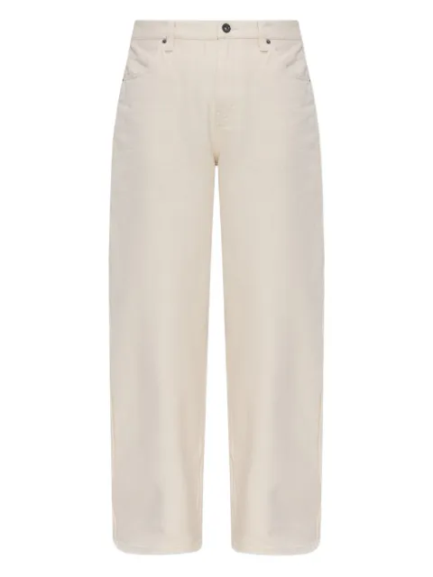 Self-Portrait tapered-leg jeans White SS25813PC