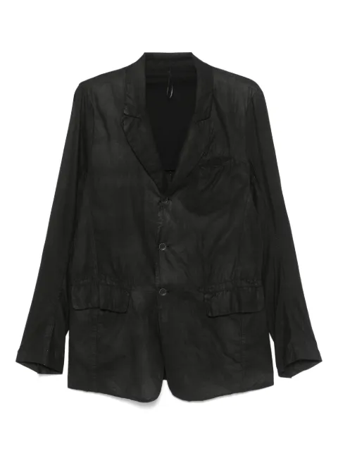 Masnada crinckled blazer Black M3475D
