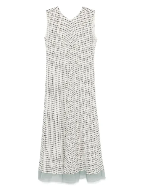 FENDI silk midi dress White FDD301AUOL