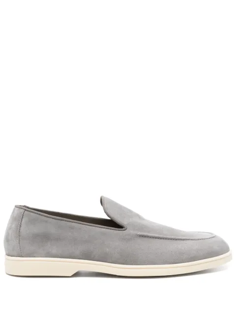 Doucal's almond-toe loafers Grey DU3413NWMAUY009GN22