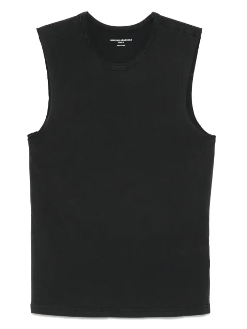 Officine Generale jersey tank top Black S25WTEE208