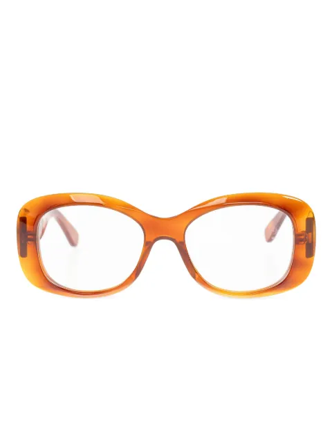 VALENTINO GARAVANI EYEWEAR oversize-frame glasses Brown VLX181C