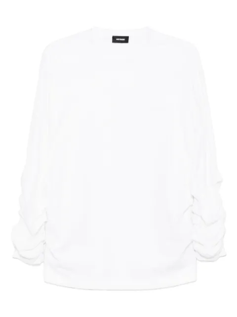 We11done logo-embroidered T-shirt White WDTT025775UWH