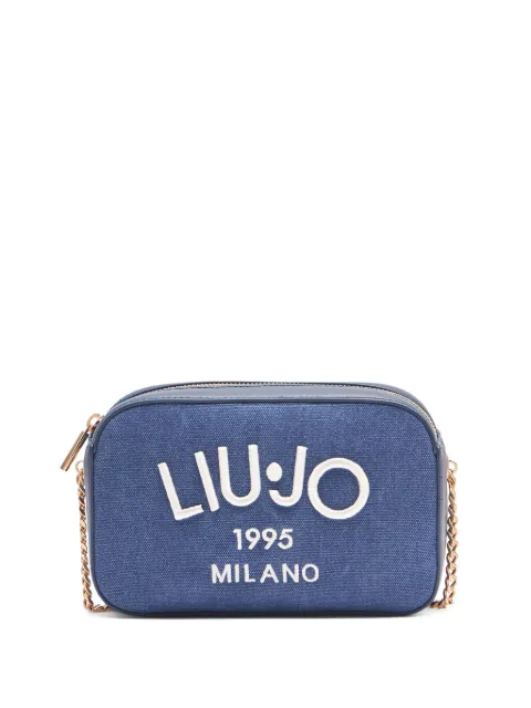 LIU JO logo-embroidered crossbody bag Blue AA5001T6948