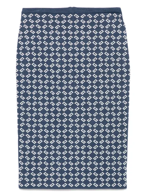 Givenchy monogram 72-jacquard midi skirt Blue BW40Y64ZQ3