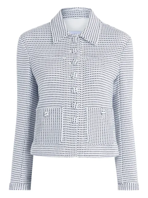 Proenza Schouler White Label textured-pocket jacket White WL2532152TY041