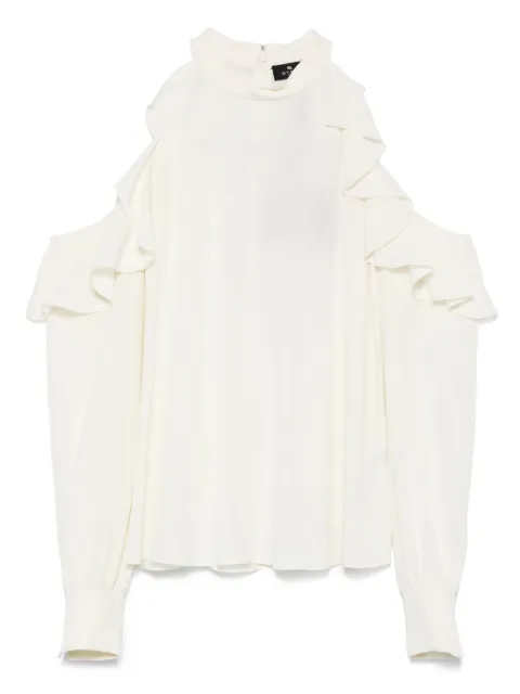 ETRO draped-detailed blouse White WRJA011999TU1I0