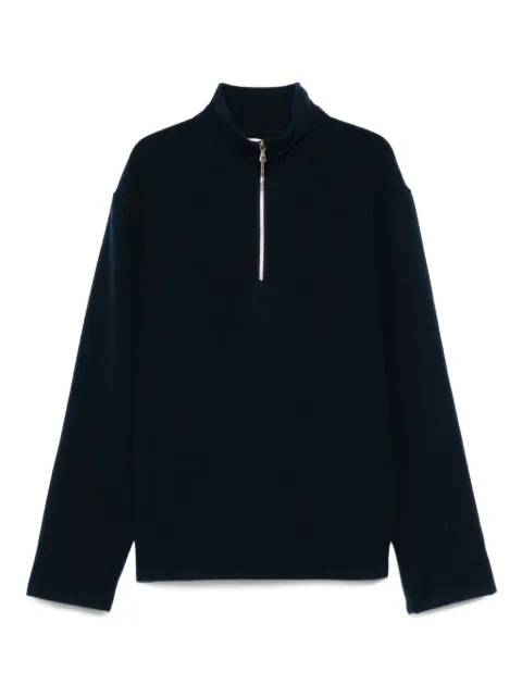 Rier virgin wool zip-up sweater Blue NFL15X02