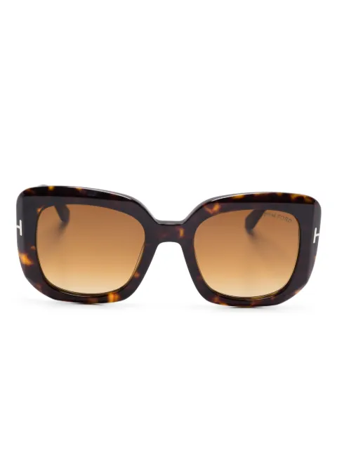 TOM FORD Eyewear Carla 02 sunglasses Brown FT1220