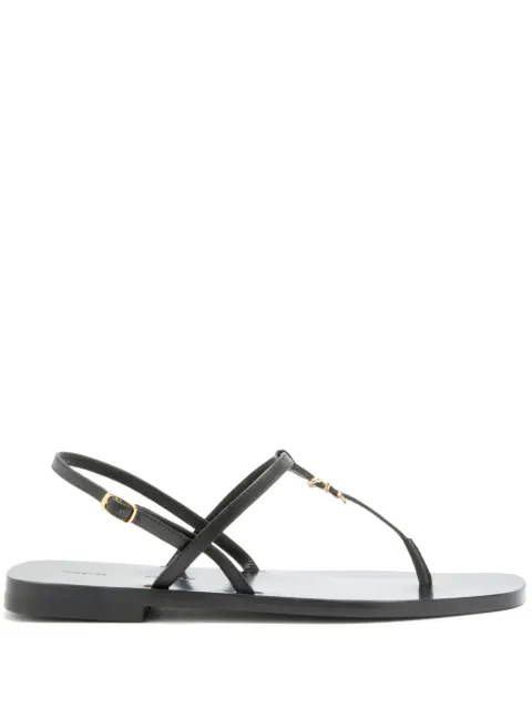 Proenza Schouler cross-strap flat sandals Black SH25S056C006FR