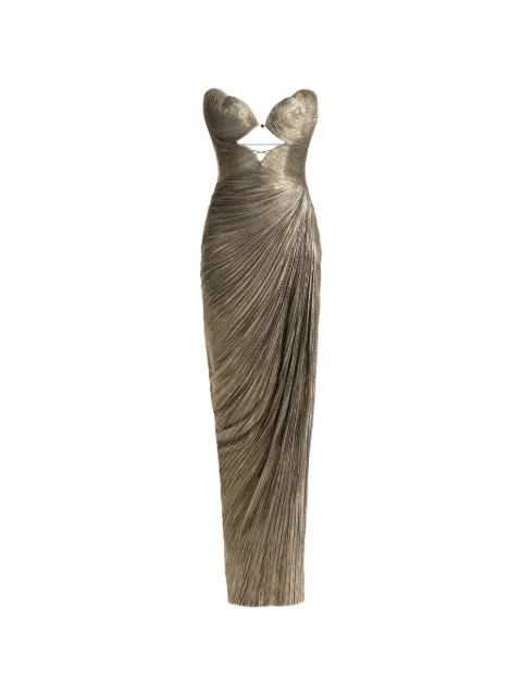 Maria Lucia Hohan Amisha silk maxi dress Gold AMISHA