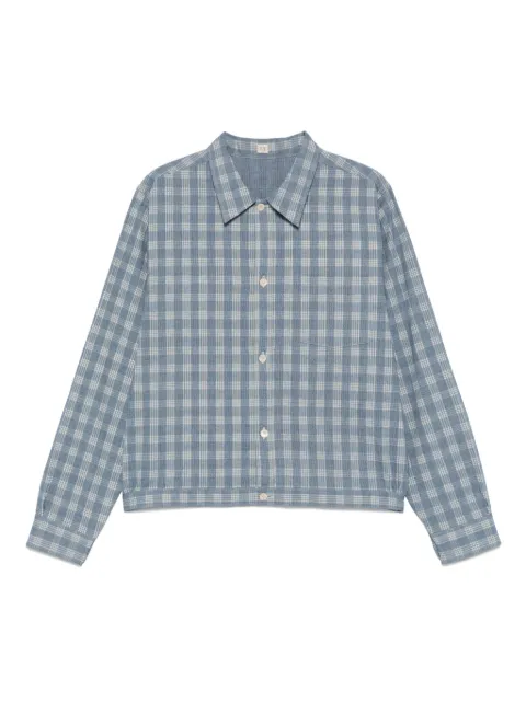 TAIGA TAKAHASHI checked shirt jacket Blue TTSS25319